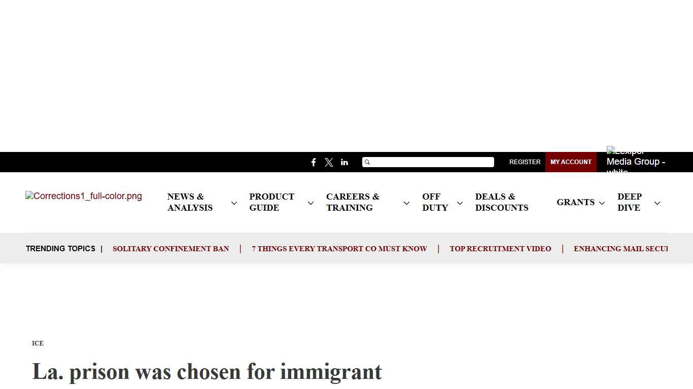 ICE opens detention facility inside Louisiana’s Angola prison